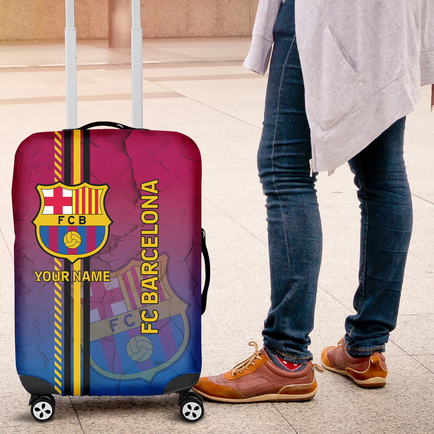 Barcelona FC Luggage Cover V1 NDD