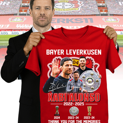 Bayer Leverkusen, Xabi Alonso - Thank You For The Memories Shirt DDTTTV