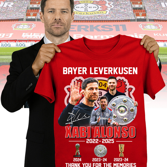 Bayer Leverkusen, Xabi Alonso - Thank You For The Memories Shirt DDTTTV