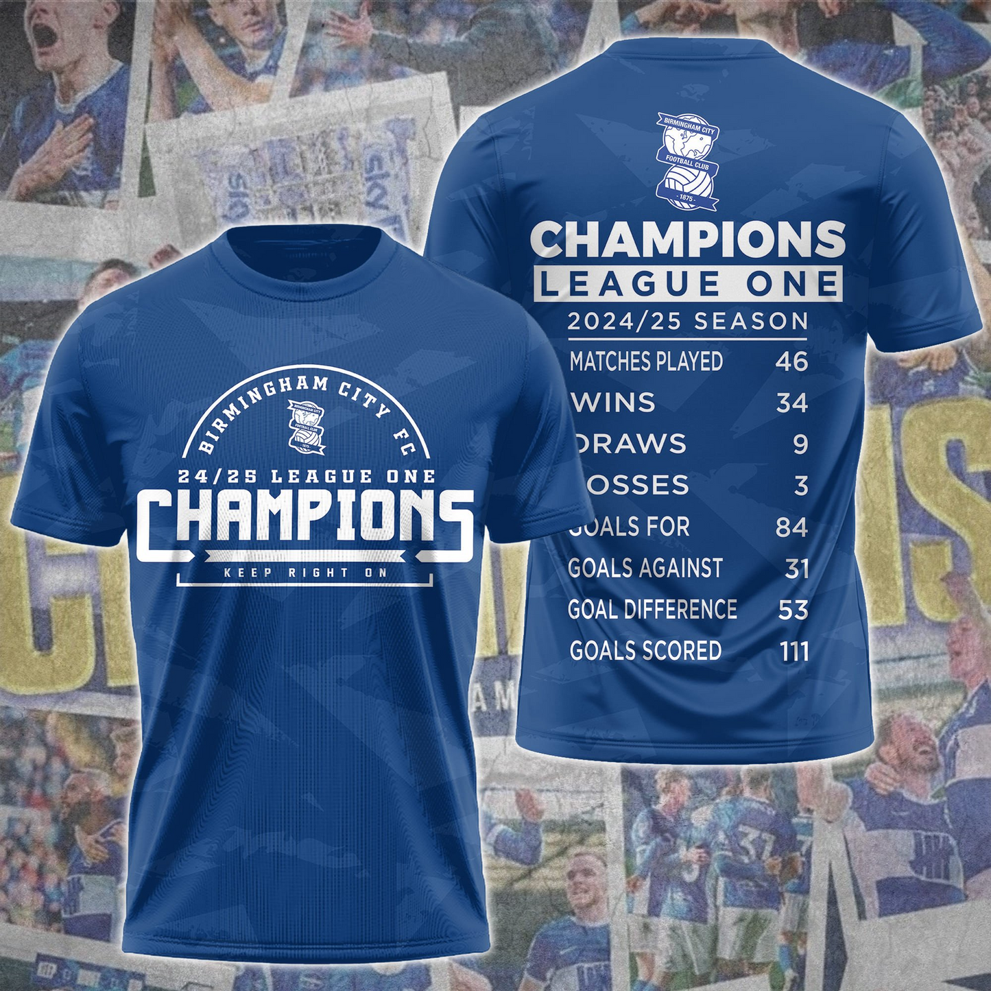 Birmingham City FC Champions League One 2025 Shirt DDTTTV