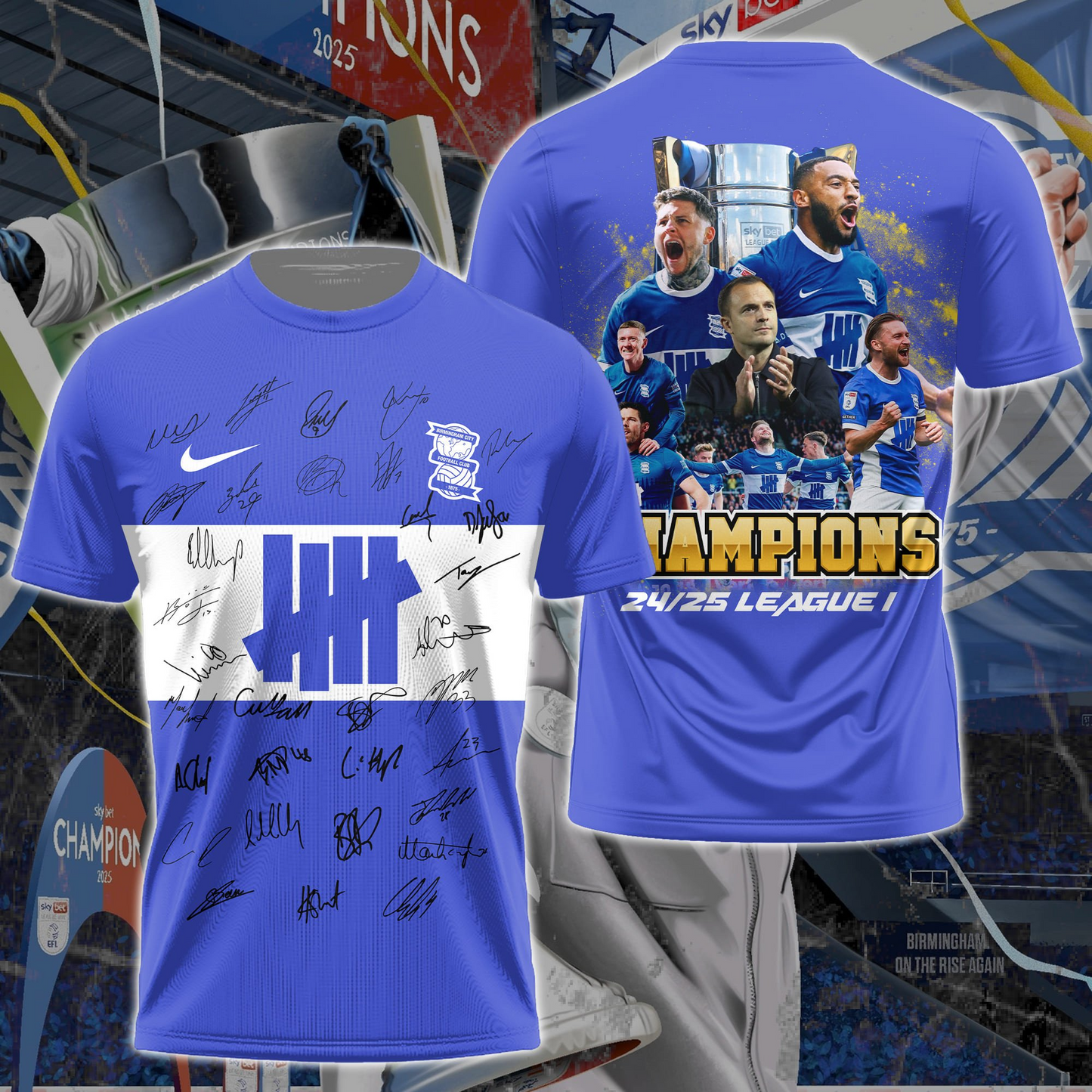 Birmingham City FC Champions League One 2025 V6 Shirt DDTTTV