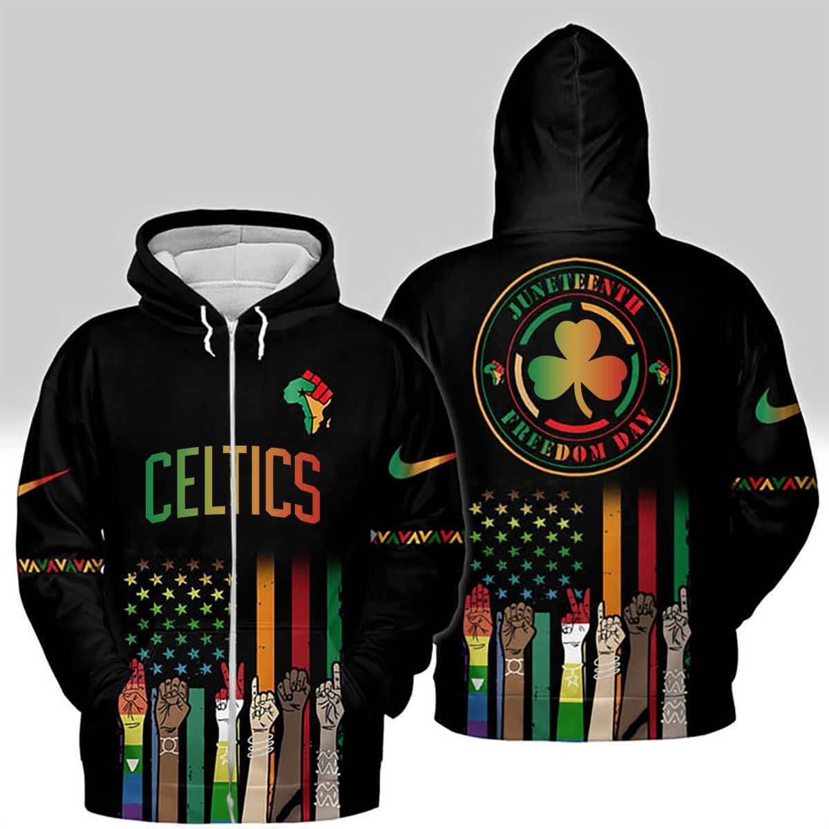 Boston Celtics - Juneteenth Freedom Day Shirt DDTCTND