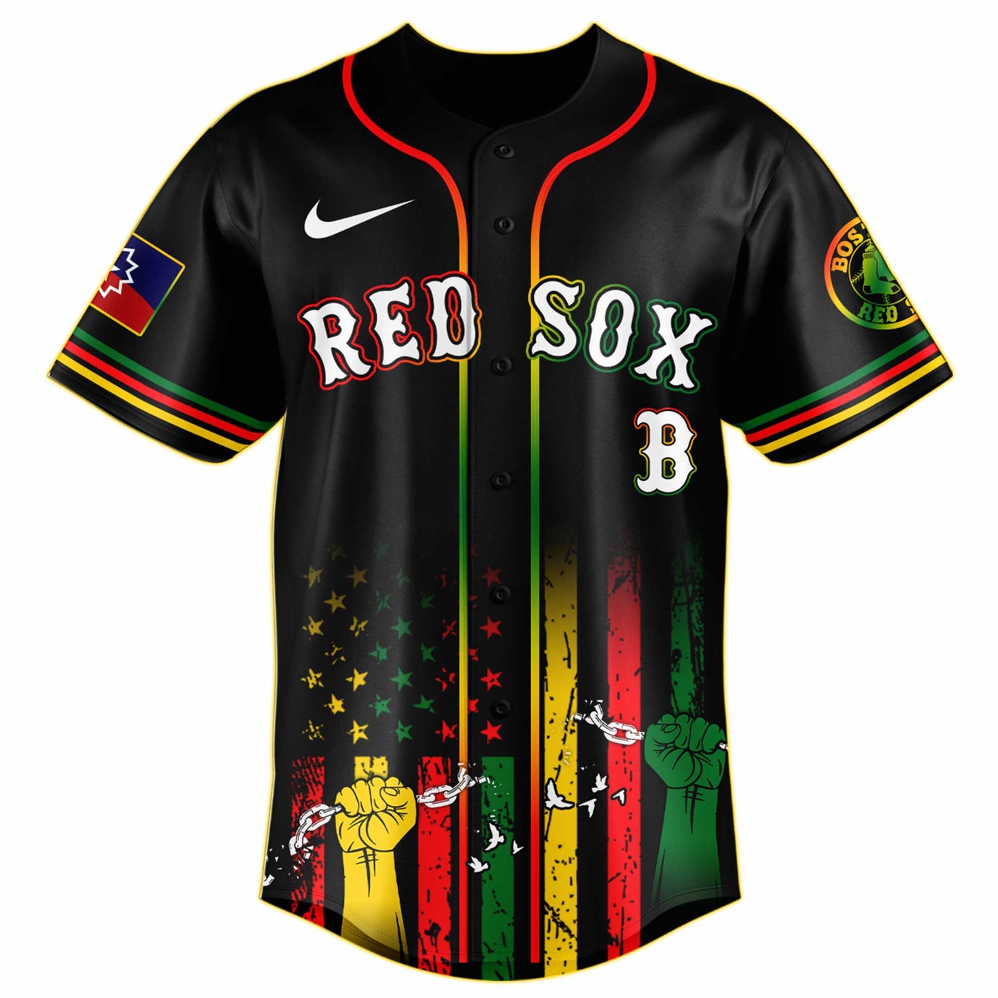 Boston Red Sox MLB X Juneteenth Day Baseball Jerseys NDD