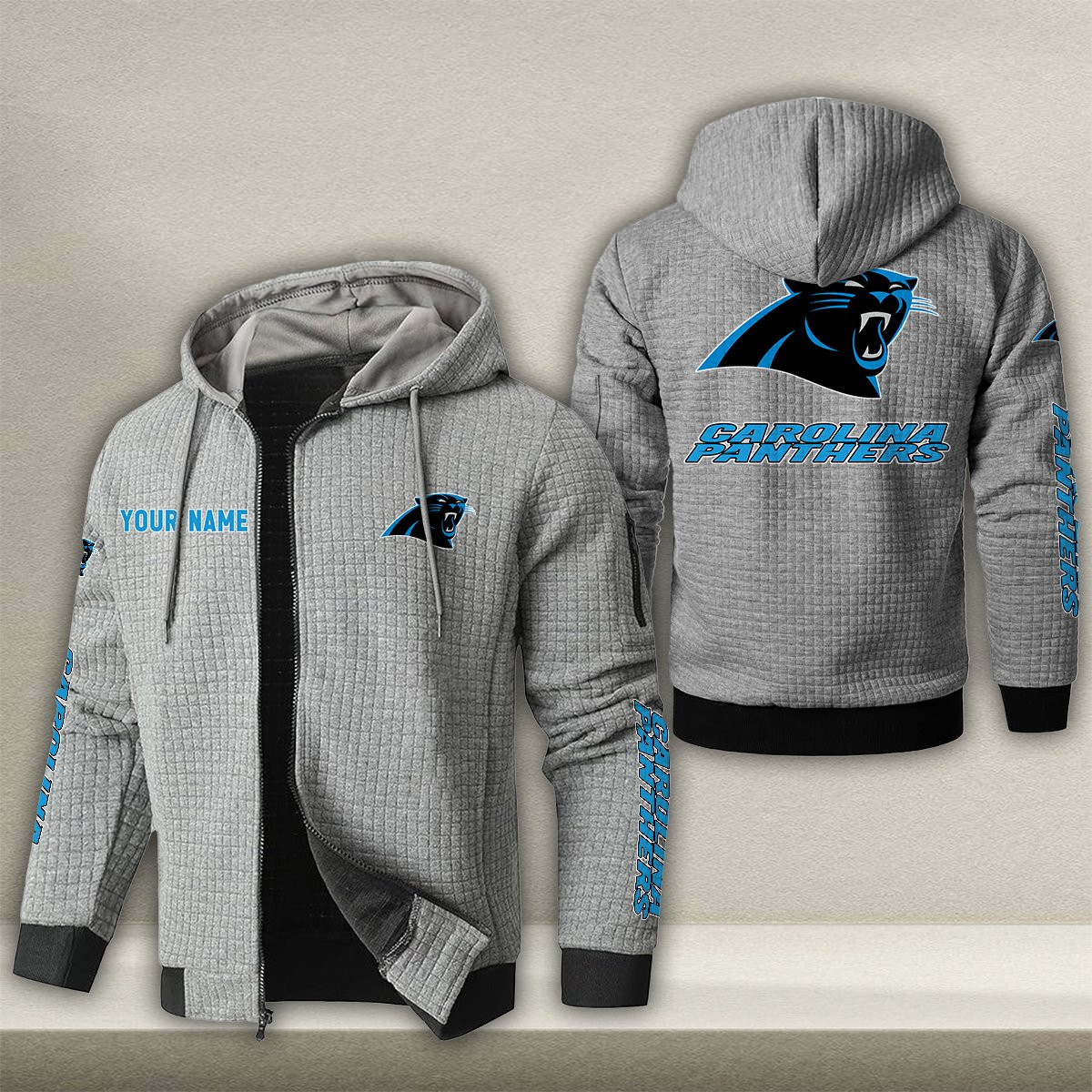 CAR x NFL Quilted Zip Hoodie DatND DVT