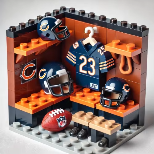 NFL Teams Custom Building Blocks Creative Peripheral Gift Model Toy Mini Changing Room Professional Football League Teams DDT CTND