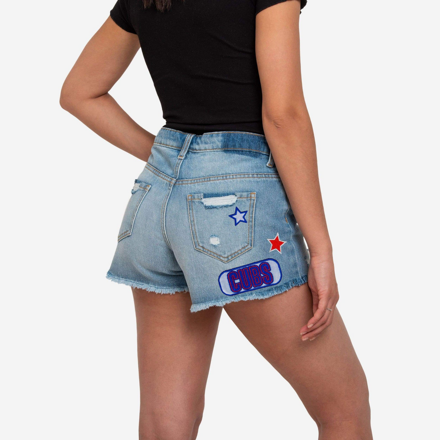 CC Womens Team Logo Denim Shorts DDTTTV