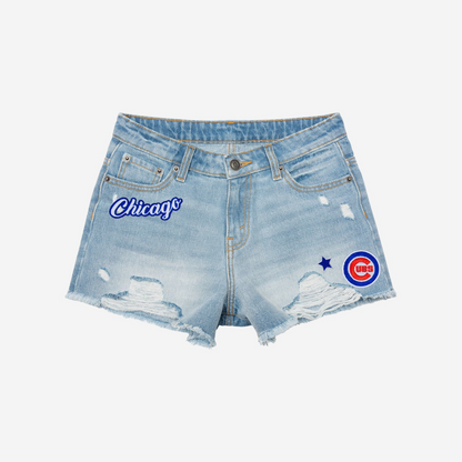 CC Womens Team Logo Denim Shorts DDTTTV