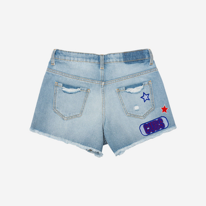 CC Womens Team Logo Denim Shorts DDTTTV