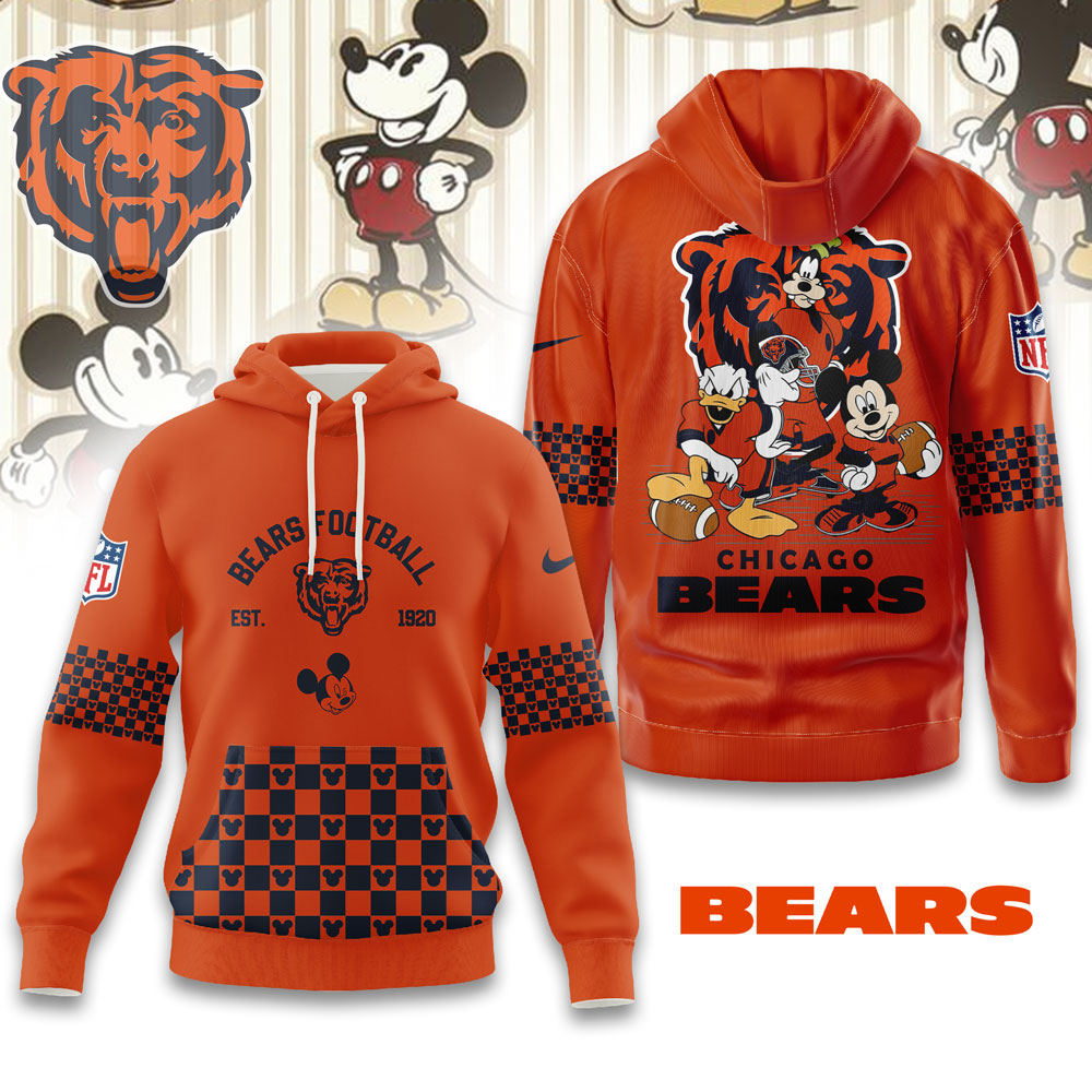 CHI Premium NFL Game Day Disney Hoodie DDT CTND