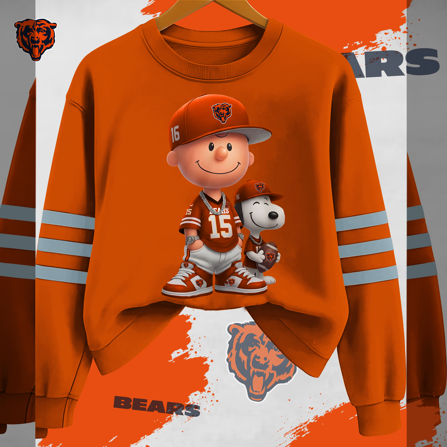 CHI x NFL Charlie Brown And SNP Sweatshirt DDT HLPHUONG