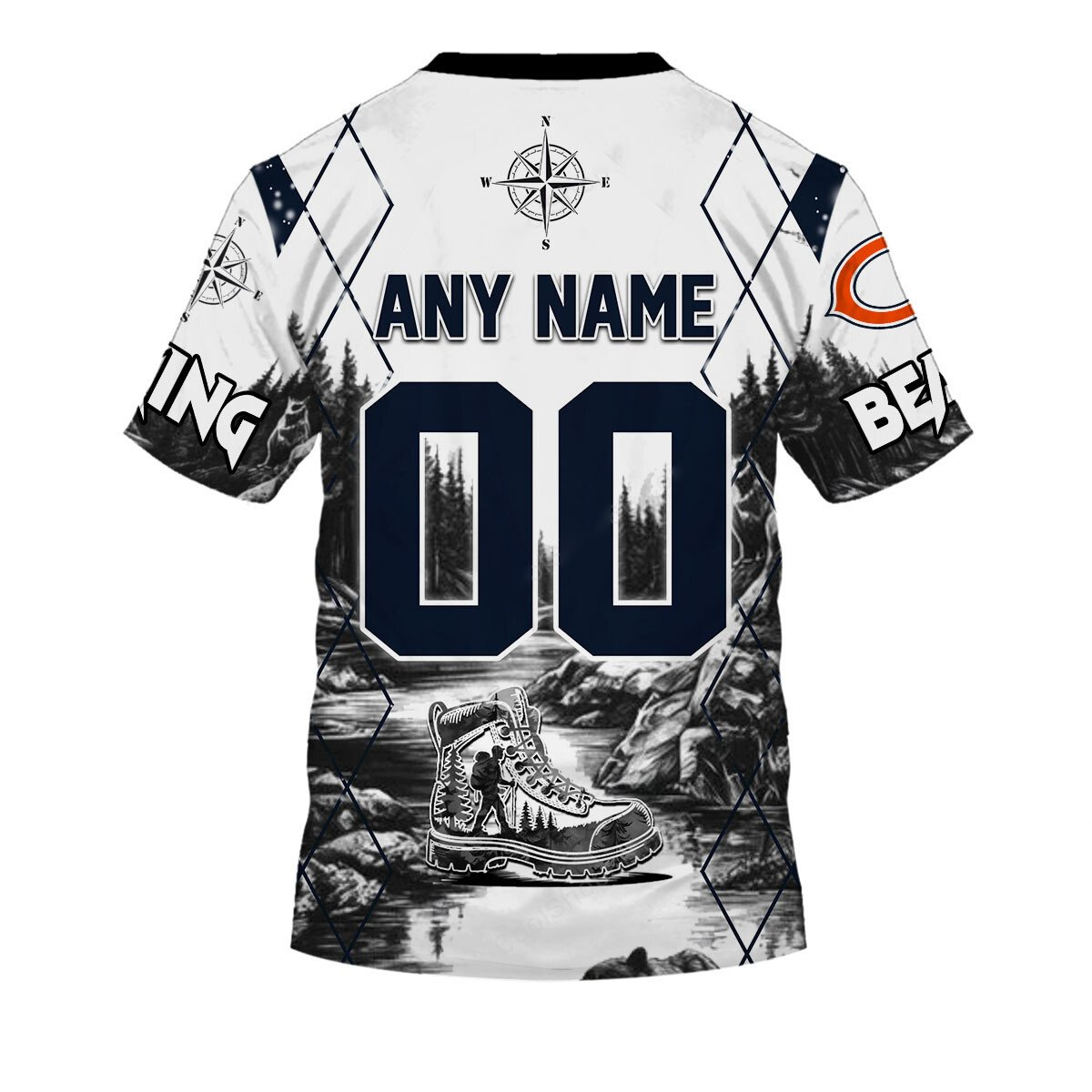 CHI x NFL Hiking 3D Hoodie DDT CTND