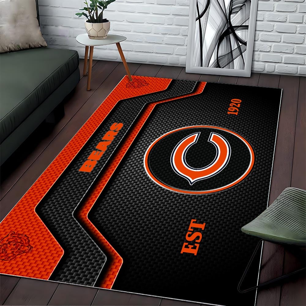 CHI x NFL Modern Sports Living Room Rug DatND DVT