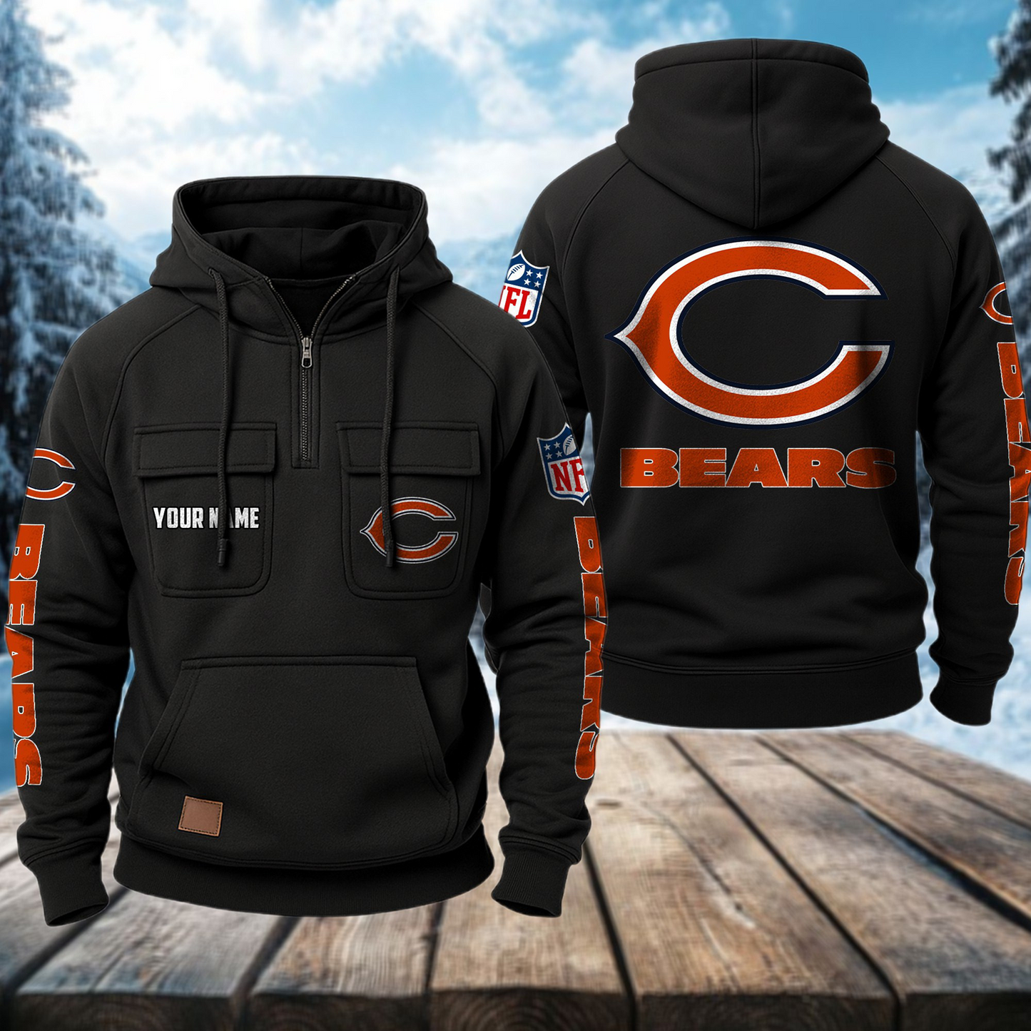 CHI x NFL Premium Hoodie DATND TANTD