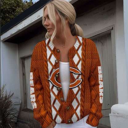 CHI x NFL Women's Cardigan Sweater DatND DVT