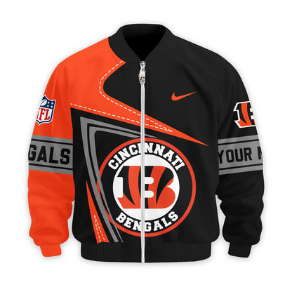 CIN Premium NFL Game Day 3D Bomber Jacket DDT NTL