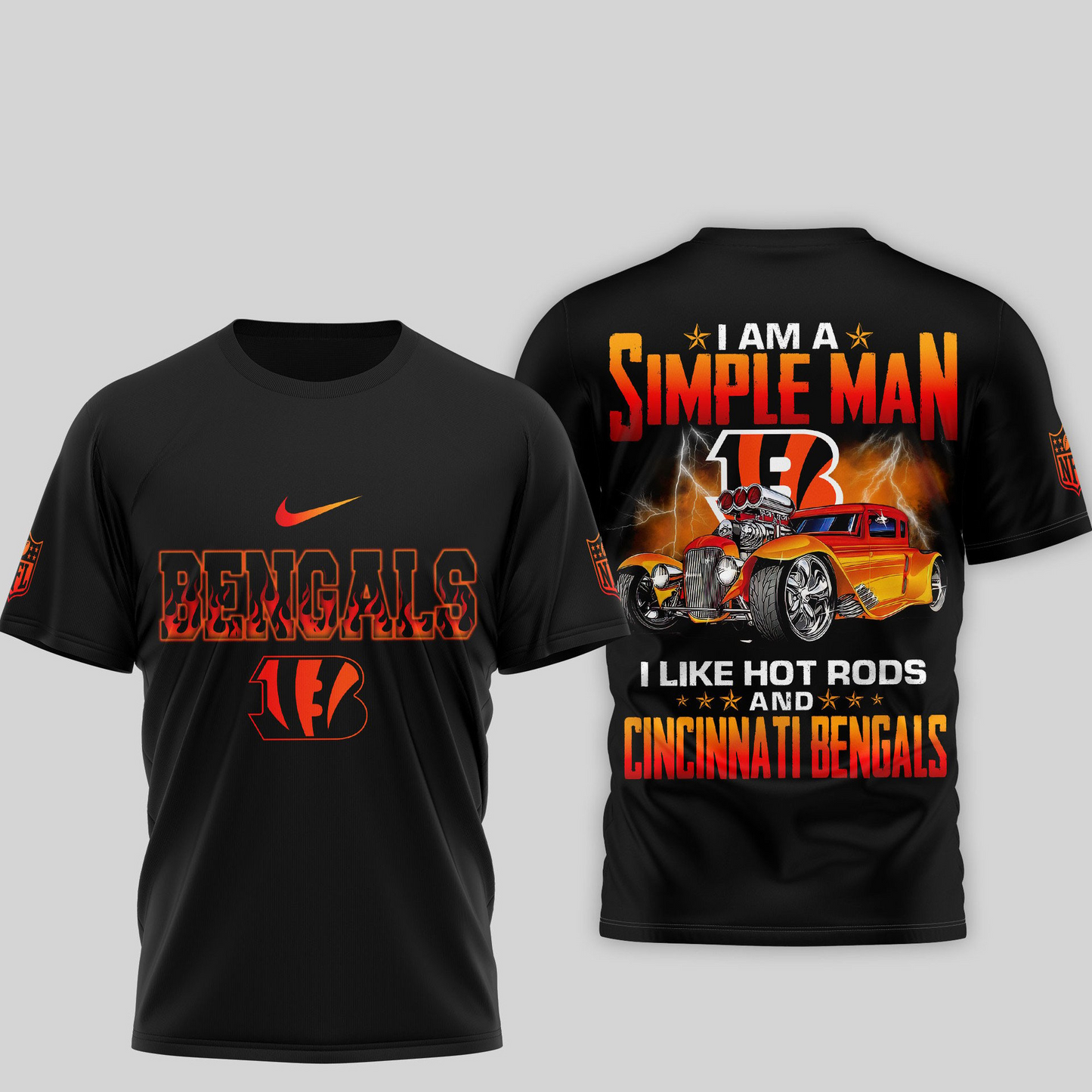 CIN Premium NFL Hot Rods 3D Shirt DDT HLPHUONG