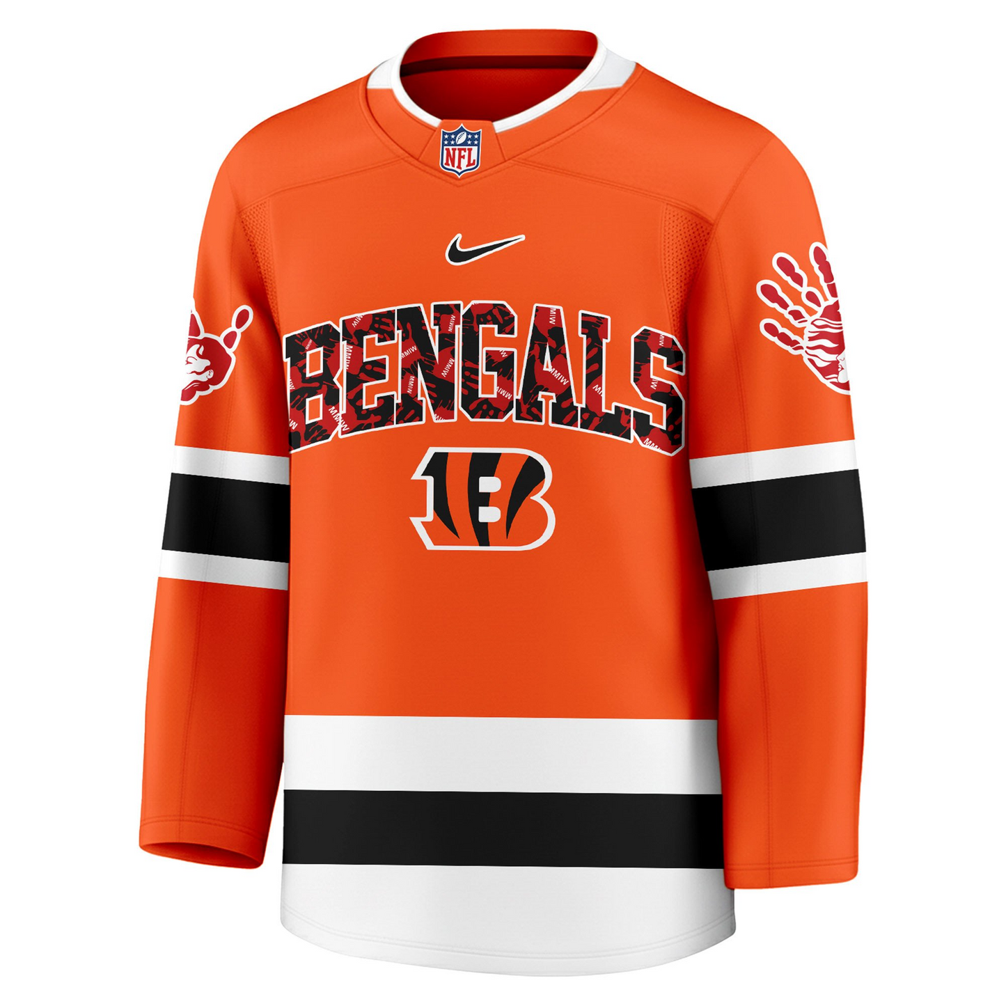 CIN Premium NFL MMIW Awareness Long Jersey DDT 101125 NTL