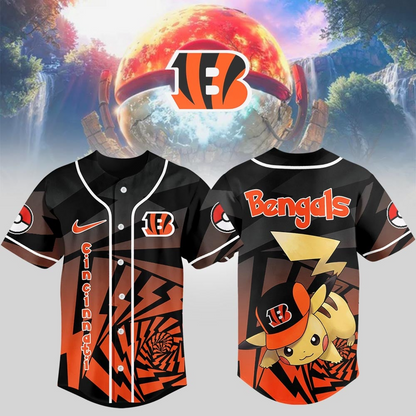 CIN Premium NFL Pikachu Jersey Shirt DDT 101125 HLPHUONG