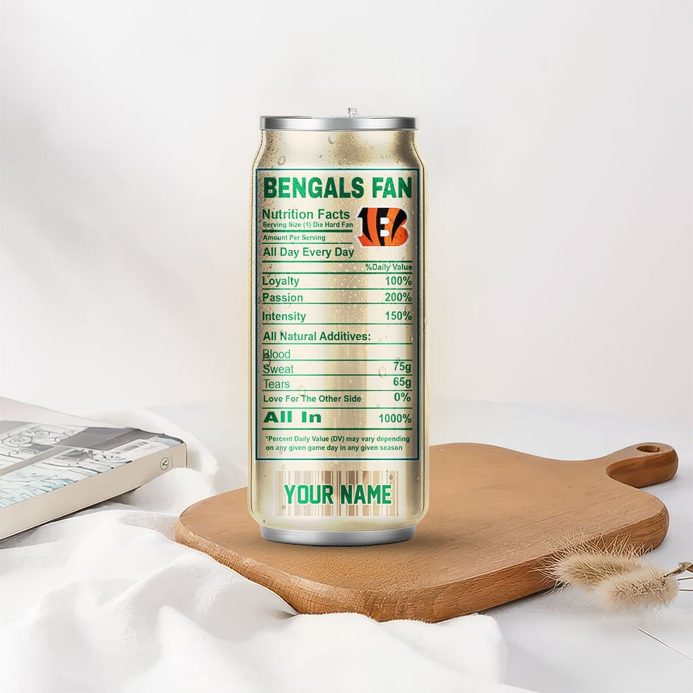 CIN Premium NFL Starbucks Energy Can Tumbler DDT  NTL