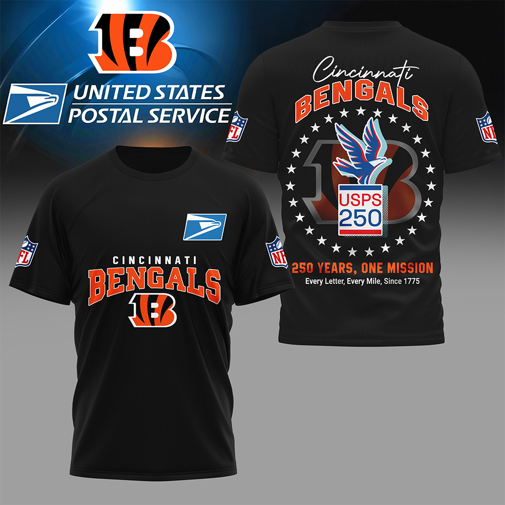 CIN Premium NFL United States Postal Service 250th Anniversary 3D Shirt DDT CTND