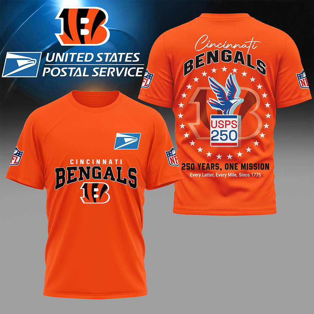 CIN Premium NFL United States Postal Service 250th Anniversary 3D Shirt DDT CTND
