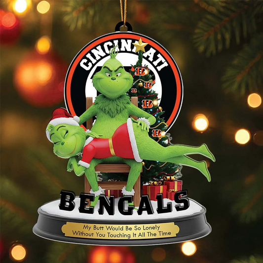 CIN Premium NFL x Grinch Acrylic Ornament DDT NTL