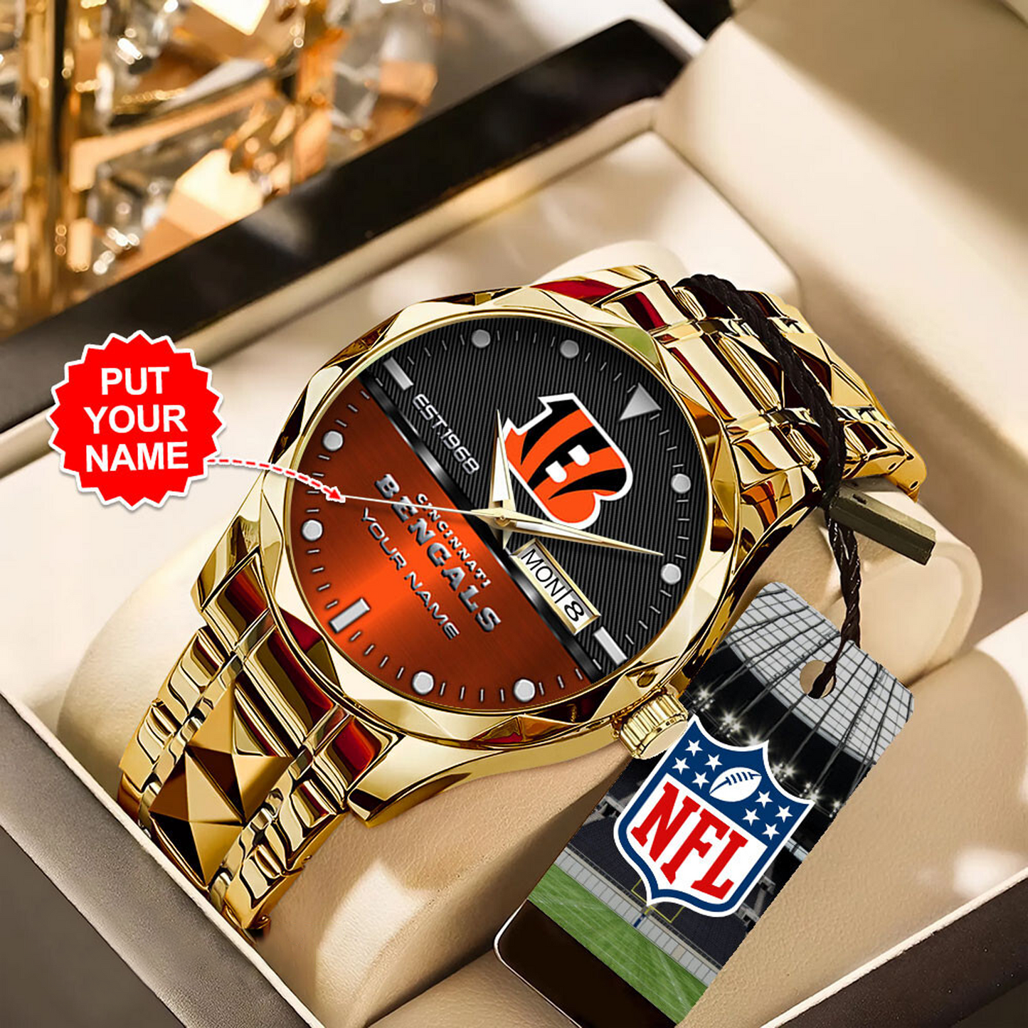 CIN x NFL Alloy Luxury Quartz Watch DATND TANTD