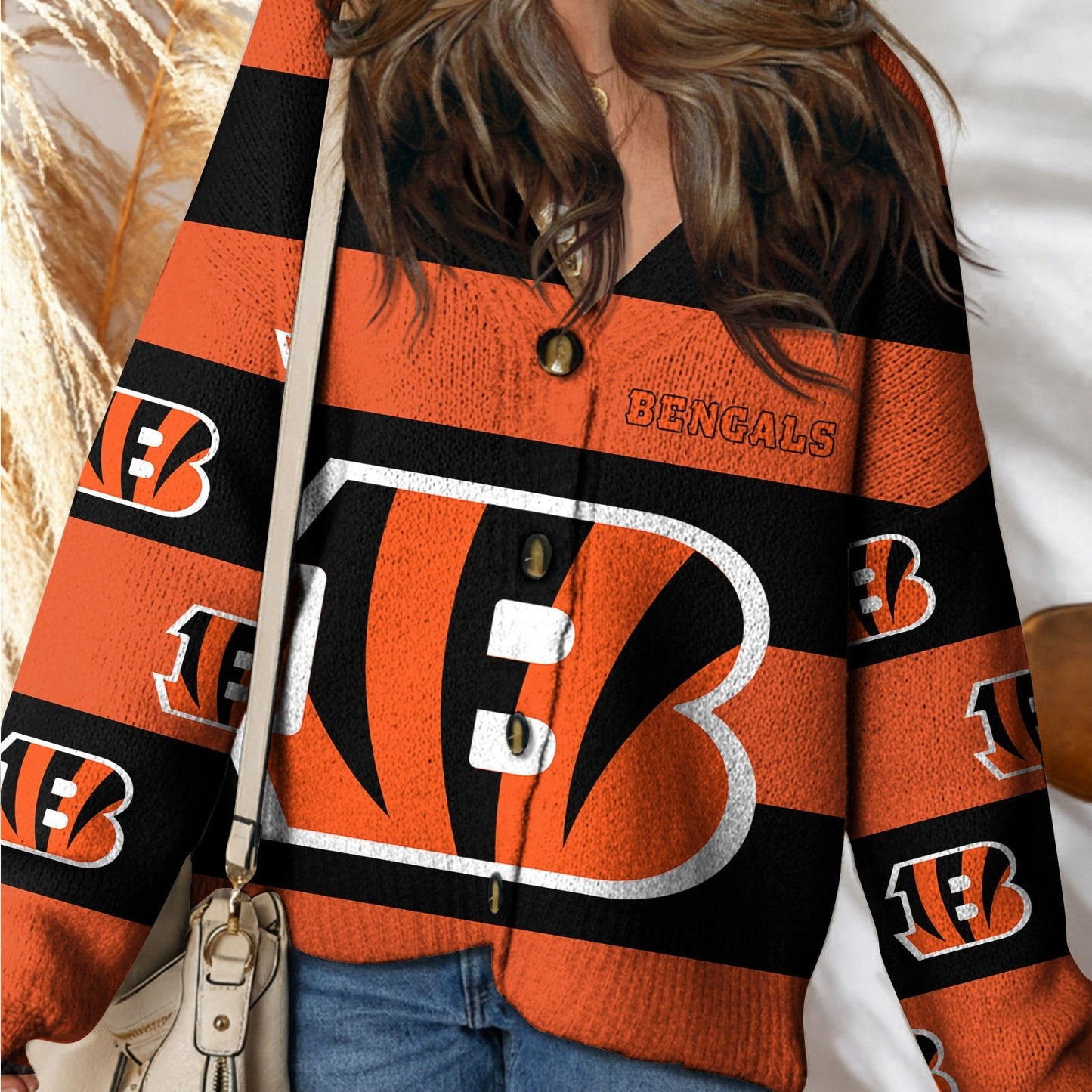 CIN x NFL Cardigan Sweatshirt With Button  DatND DVT