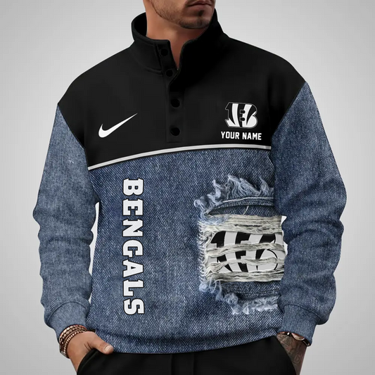 CIN x NFL Half Button Sweatshirt DatND DVT