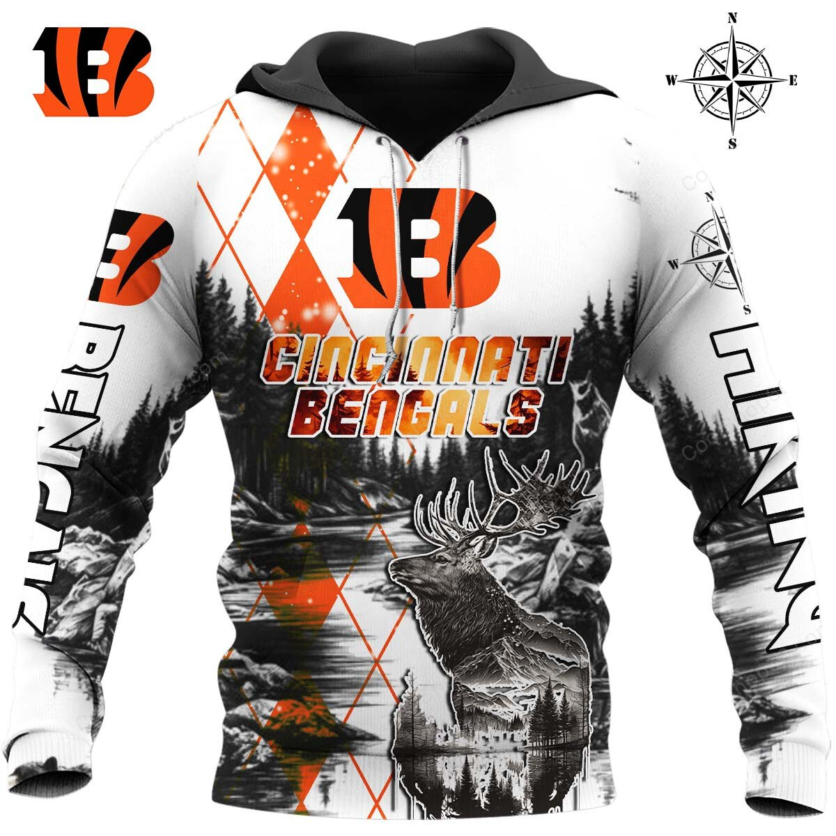 CIN x NFL Hiking 3D Hoodie DDT CTND