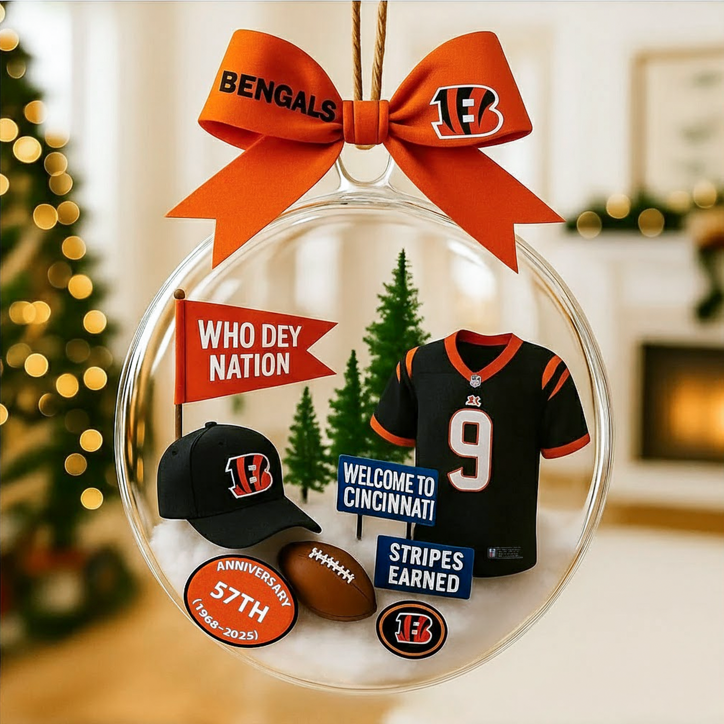 CIN x NFL Premium Ornament 1011 DatND DVT