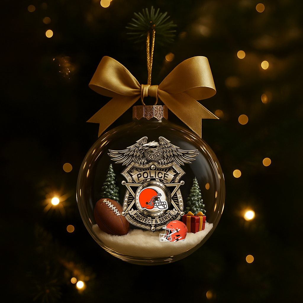 CLE Premium Law Enforcement Appreciation Day Ornament DDT CTND