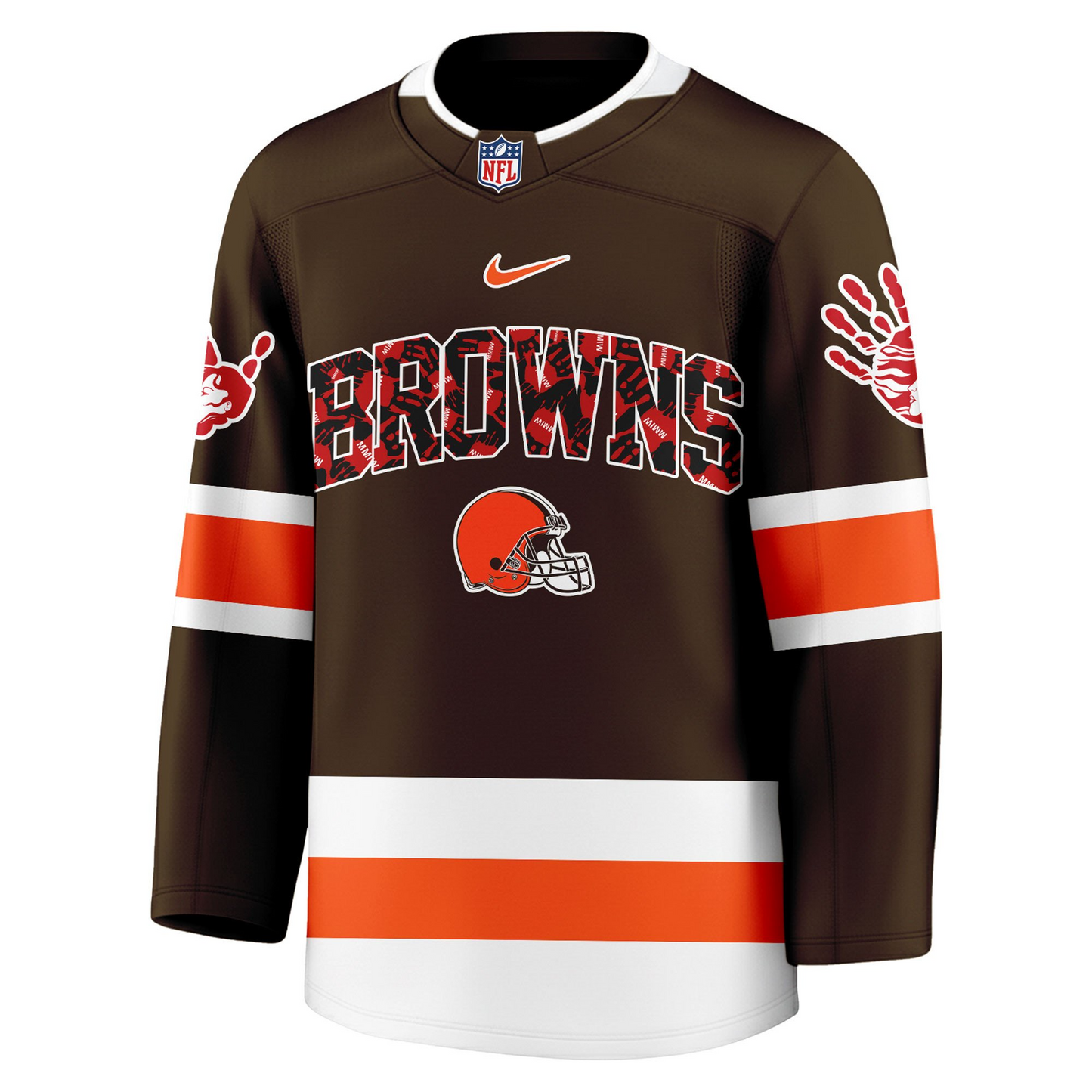 CLE Premium NFL MMIW Awareness Long Jersey DDT 101125 NTL