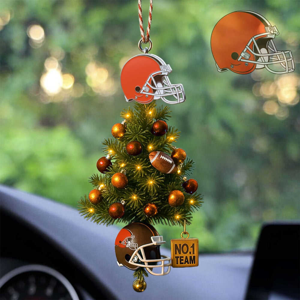 CLE  Premium NFL No.1 Team Christmas Car Hanging Ornament DDT HLPHUONG