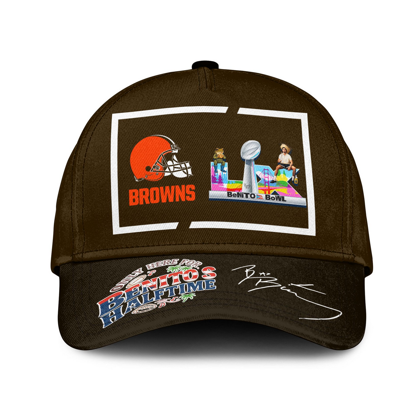 CLE Premium NFL Only Here For Benitos Halftime Cap DDT HLPHUONG