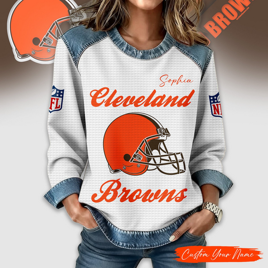 CLE Premium NFL Print Casual Sweatshirt DDT CTND