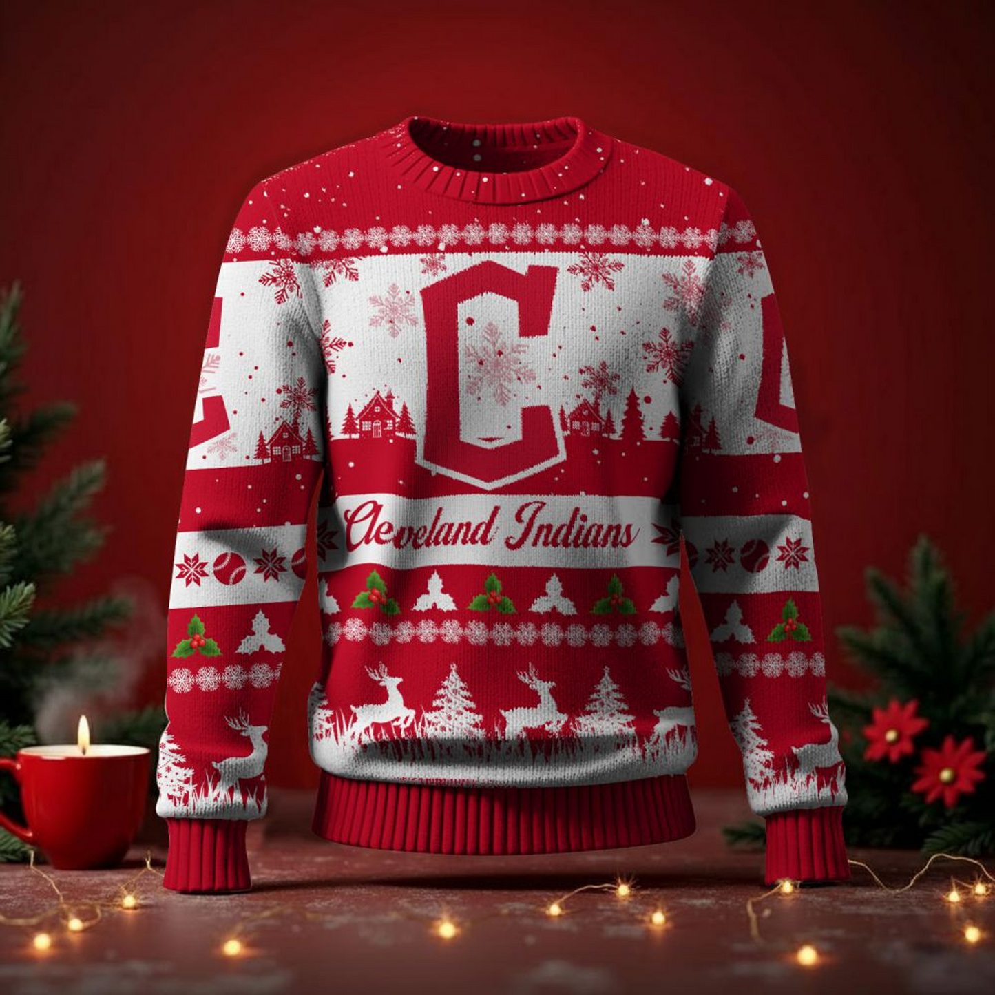 CLE x MLB Ugly Sweater 2025 DATND TANTD