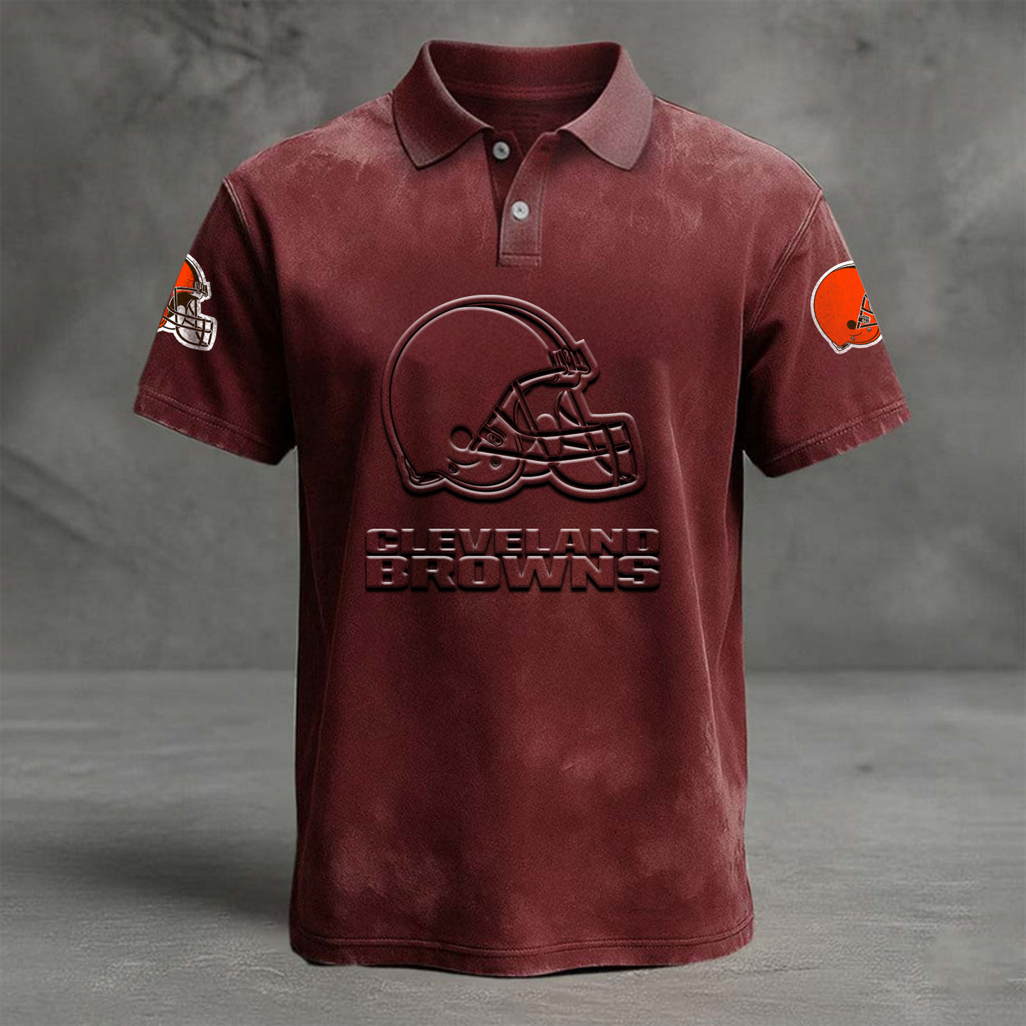 CLE x NFL Embossed Polo Shirt DATND TANTD