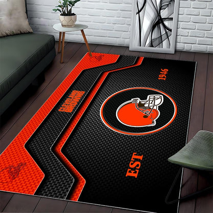 CLE x NFL Modern Sports Living Room Rug DatND DVT