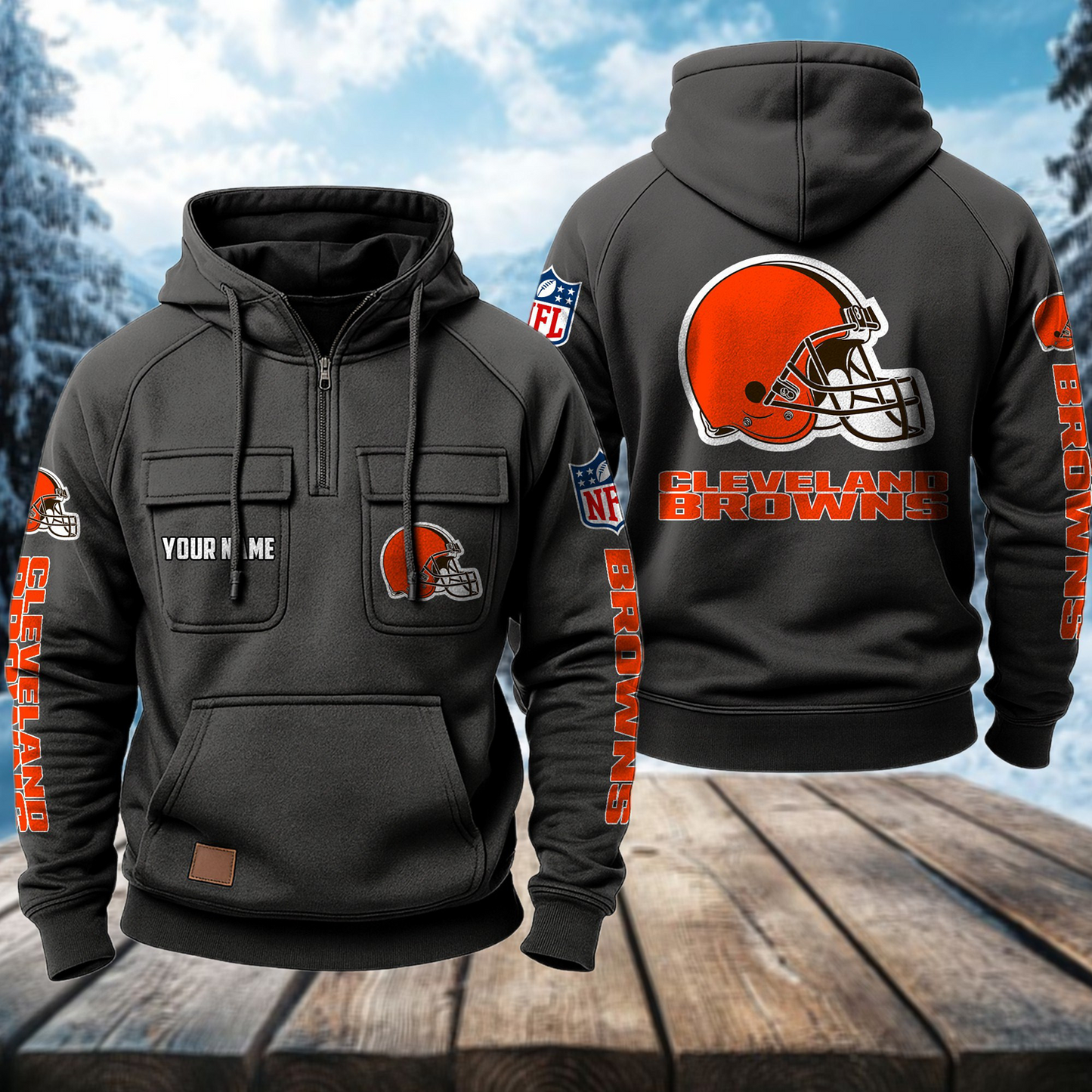CLE x NFL Premium Hoodie DATND TANTD