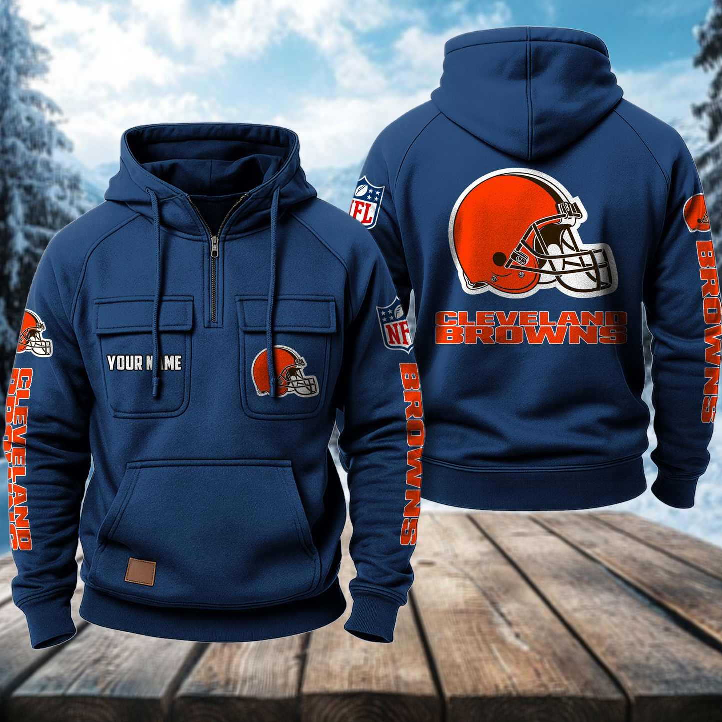 CLE x NFL Premium Hoodie DATND TANTD