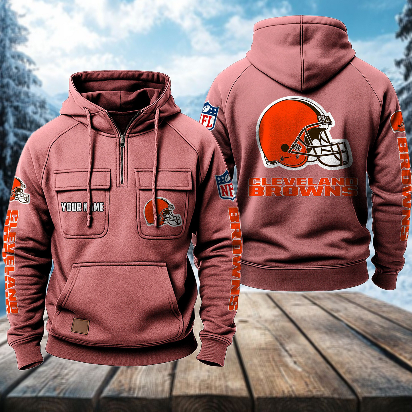 CLE x NFL Premium Hoodie DATND TANTD