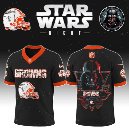 CLE x S.Wars Darth Vader 2025 Football Jersey DDT NTL