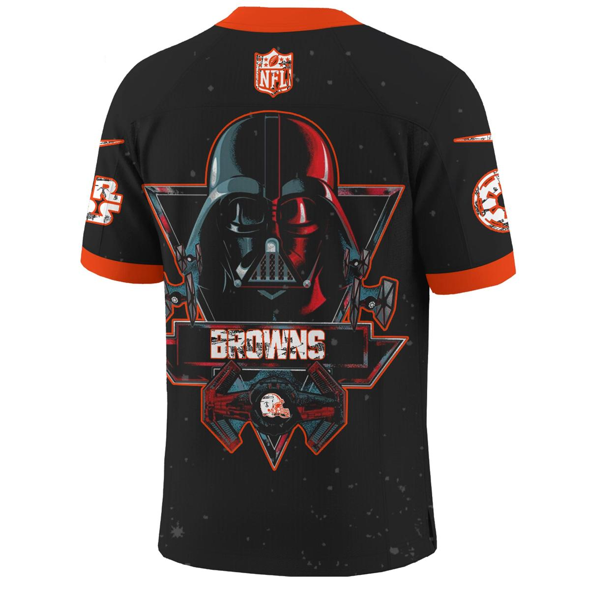 CLE x S.Wars Darth Vader 2025 Football Jersey DDT NTL