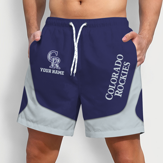 COL x MLB Team Special Short Pants For Men Custom Name Gifts DATND TANTD