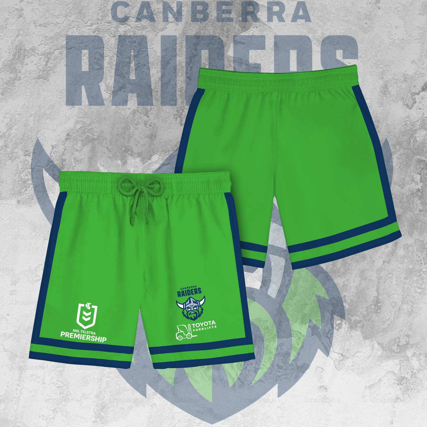 Canberra Raiders NRL 2025 Polo Shirt TM NTA V2