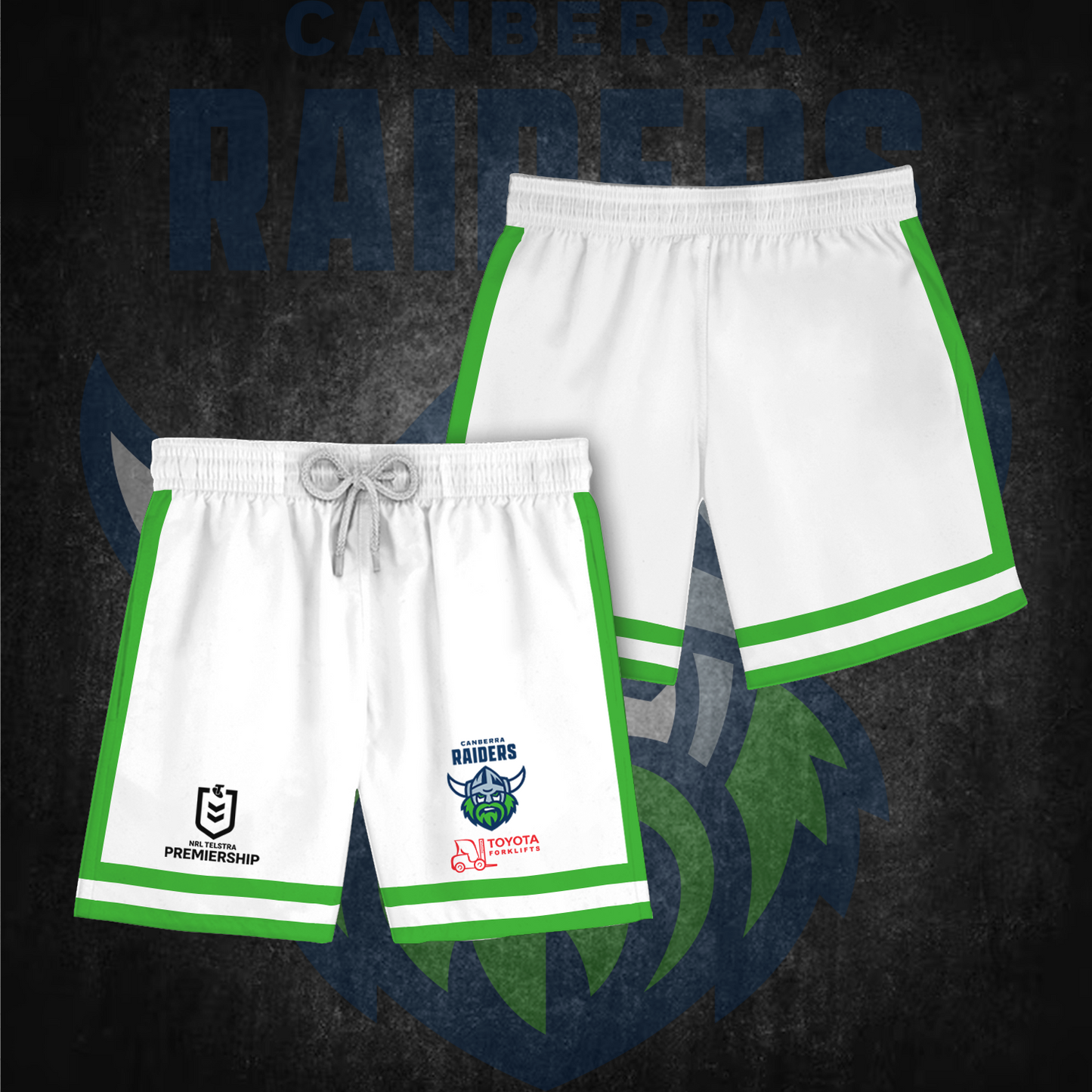 Canberra Raiders NRL 2025 Polo Shirt TM NTA V3