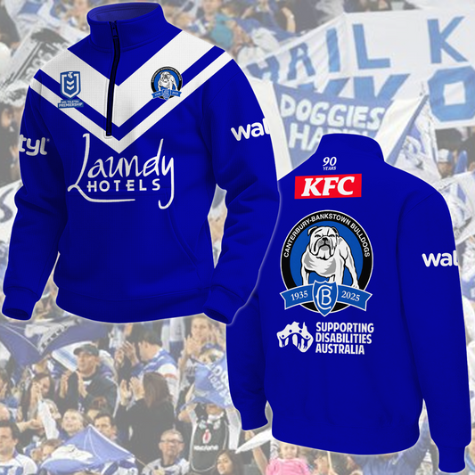 Canterbury-Bankstown Bulldogs NRL 2025 New Hoodie TM NTA V13