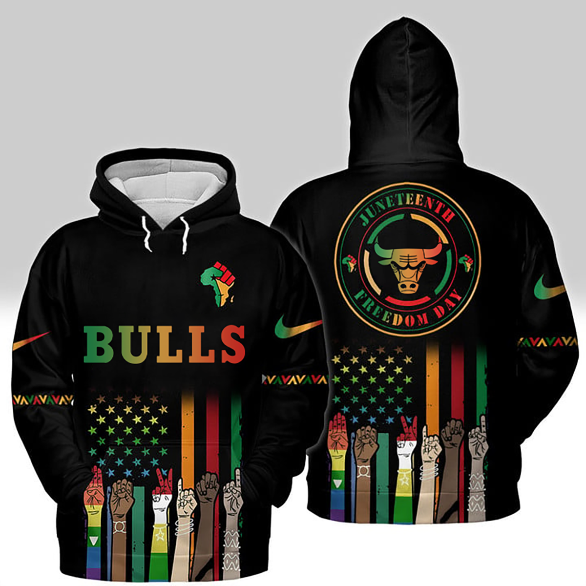 Chicago Bulls - Juneteenth Freedom Day Shirt DDTCTND