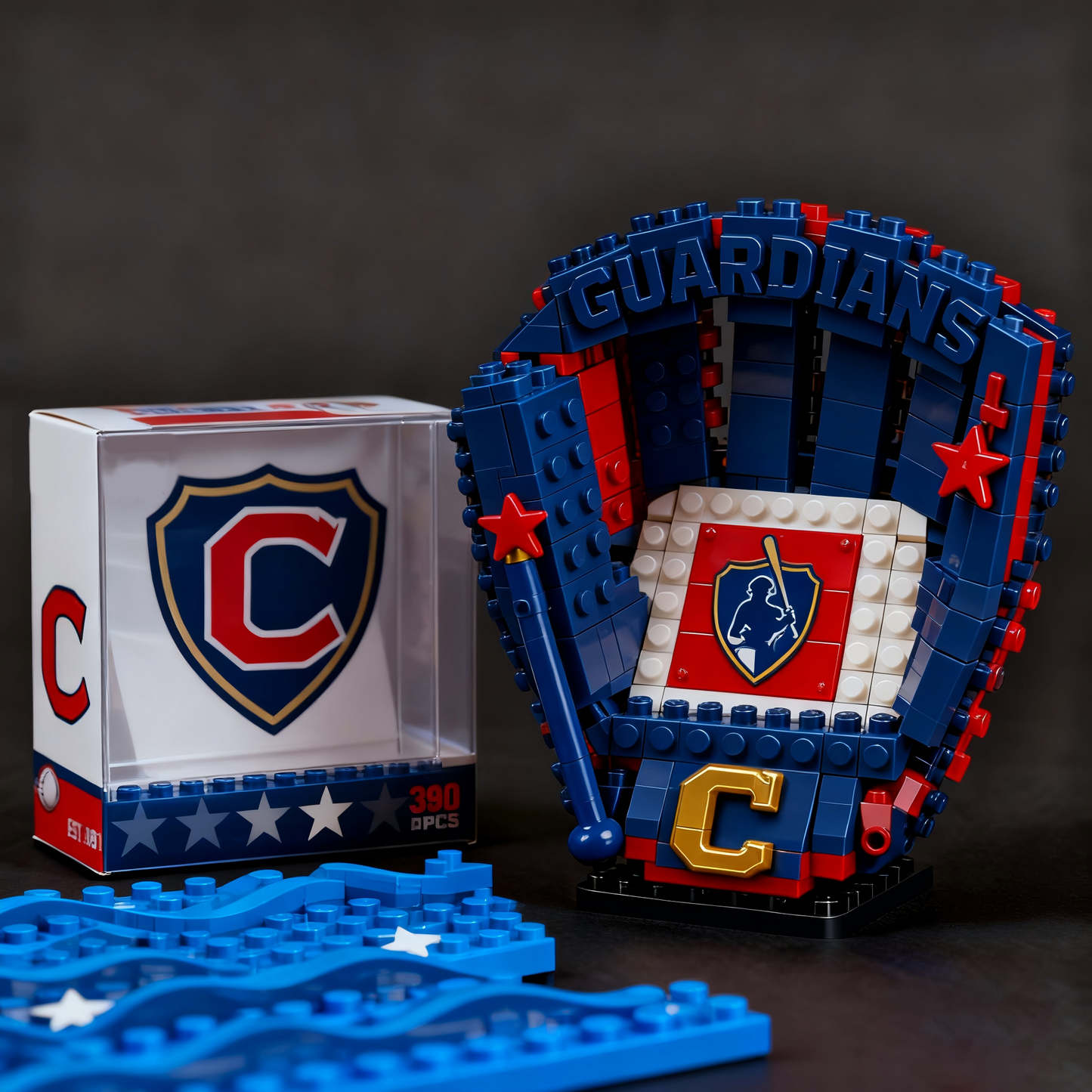 MLB Teams Baseball Glove Building Block Set DDT NTL